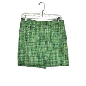 J Crew Skirt Women's size 6 Small Green Tweed Preppy No 2 Pencil Twee Academia